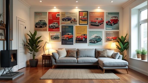 Scénarisez votre espace avec des tableaux voiture captivants